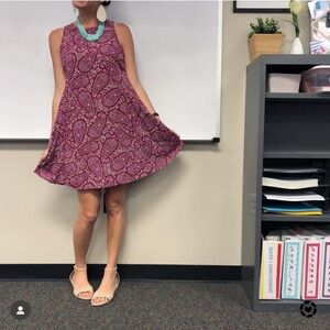 Old Navy Paisley Sleeveless Dress